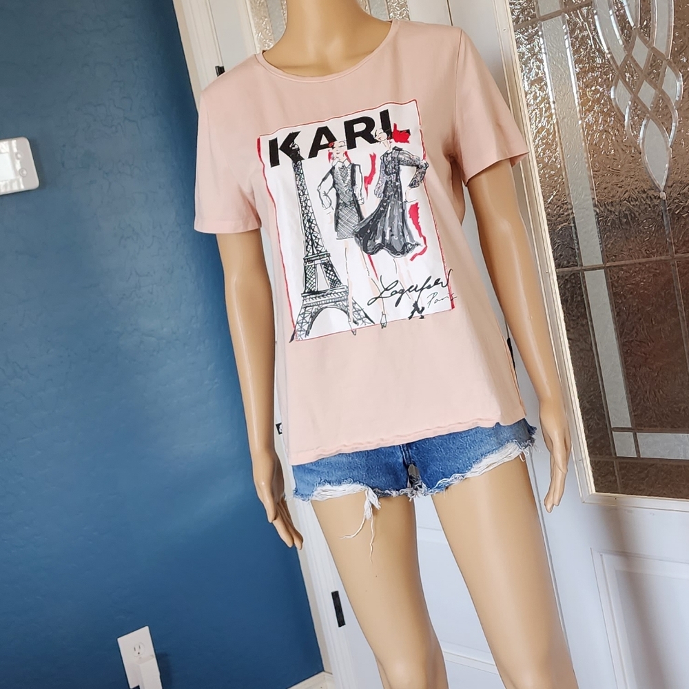 KARL LAGERFELD PARIS TEE SZ M - Picture 16 of 16